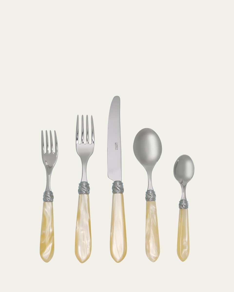 Diana 5-Piece Place Setting, Pearl